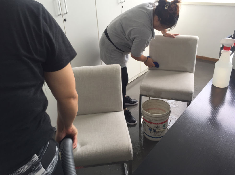 凌河区沙发清洗案例